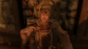 Jarl Balgruuf The Greater In His Throne Room Wallpaper