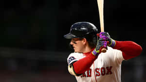 Jarren Duran At Bat Wallpaper