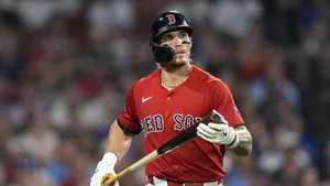 Jarren Duran Batting Action Wallpaper