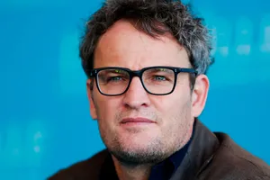 Jason Clarke Portrait Blue Background Wallpaper