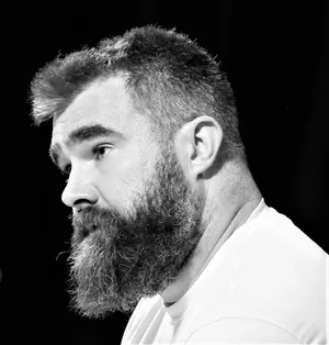 Jason Kelce In Action On The Field Wallpaper