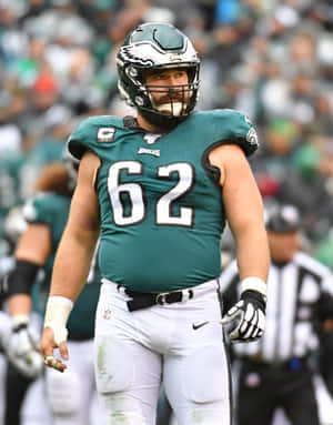 Jason Kelce, Philadelphia Eagles Center, A Leader On The Field Wallpaper