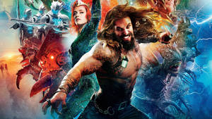 Jason Momoa Aquaman Vibrant Wallpaper