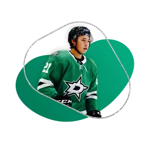 Jason Robertson Minimalist Green Vector Art Wallpaper