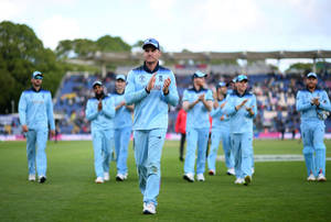 Jason Roy With England Cricket Team Wallpaper