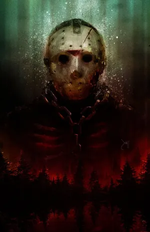 Jason Voorhees Iconic Mask Wallpaper