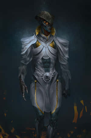 Javik, The Last Prothean, In A Dramatic Mass Effect Scene Wallpaper