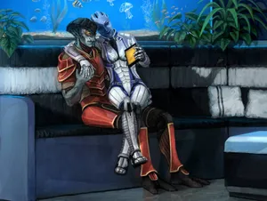 Javik, The Prothean Warrior In Mass Effect Wallpaper