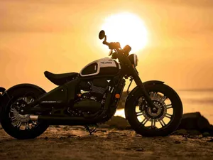 Jawa Motorcycle Sunset Silhouette Wallpaper