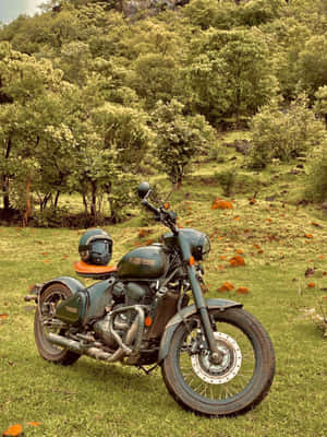 Jawa Motorcyclein Nature Wallpaper