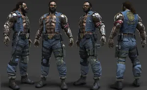 Jax Briggs Unleashing His Power In Mortal Kombat Wallpaper