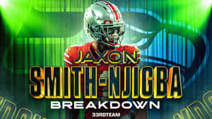 Jaxon Smith Njigba Breakdown Graphic Wallpaper