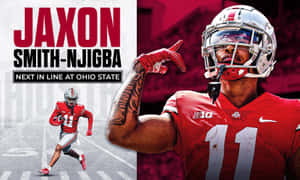Jaxon Smith Njigba Ohio State Promotional Graphic Wallpaper