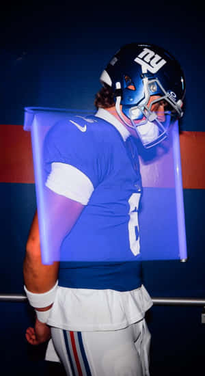 Jaxson Dart Giants Helmet Wallpaper