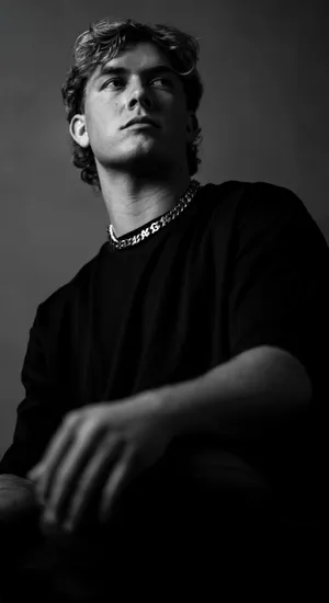 Jaxson Dart Portrait Black And White Wallpaper