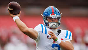 Jaxson Dart Throwing Pass Wallpaper