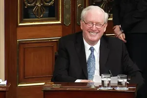 Jay Rockefeller Smiling Wallpaper