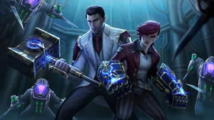 Jayce And Viktor Arcane Duo Wallpaper