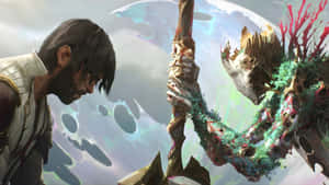 Jayce Arcane Battle Scene Wallpaper