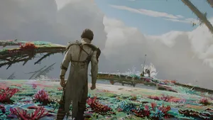 Jayce Arcane Exploring Mystical Landscape Wallpaper