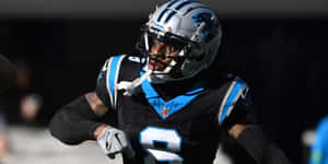 Jaycee Horn Carolina Panthers Game Action Wallpaper