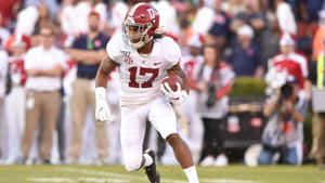 Jaylen Waddle Alabama Football Action Wallpaper