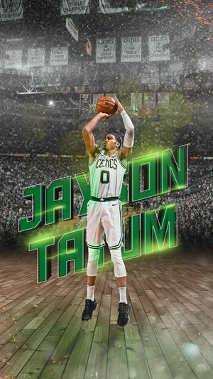 Jayson Tatum Of Boston Celtics Wallpaper