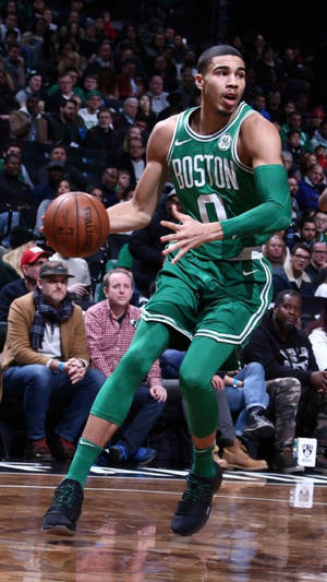 Jayson Tatum Post Up Play Wallpaper