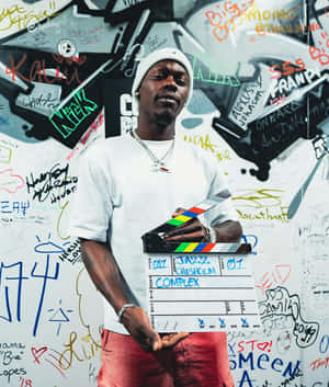 Jazz Chisholm Graffiti Backdrop Wallpaper