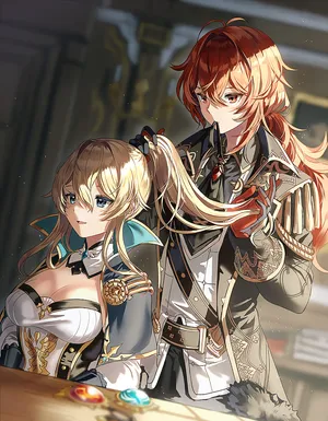 Jean And Diluc Genshin Matching Pfp Wallpaper