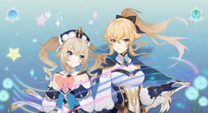 Jean From Genshin Impact In Vivid Action Wallpaper