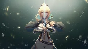 Jean Of Genshin Impact: The Anemo Leader Wallpaper