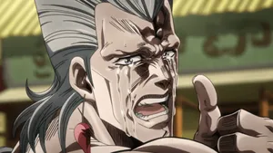 Jean Pierre Polnareff In A Powerful Battle Stance Wallpaper