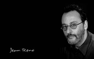 Jean Reno French Actor Black White Wallpaper