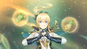 Jean, The Dandelion Knight From Genshin Impact, In Her Element Wallpaper