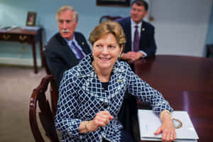 Jeanne Shaheen Smiling Wallpaper