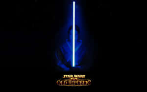Jedi Knight Wielding His Iconic Lightsaber Wallpaper