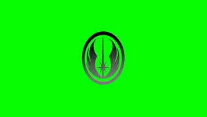 Jedi Order Insignia On A Green Screen Wallpaper