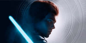 Jedi Survivor Blue Lightsaber Glow Wallpaper
