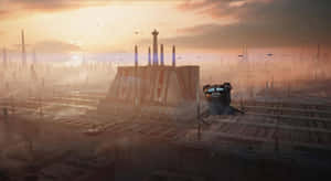 Jedi Survivor Coruscant Sunset Wallpaper