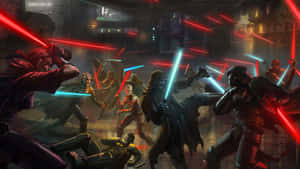 Jedi Vs Sith 4444 X 2500 Wallpaper