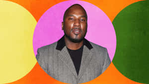 Jeezy Colorful Background Portrait Wallpaper