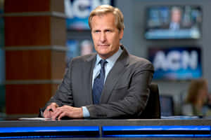 Jeff Daniels Smiles For The Camera At The Emmy Awards Wallpaper