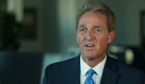 Jeff Flake Talking In Interview Wallpaper