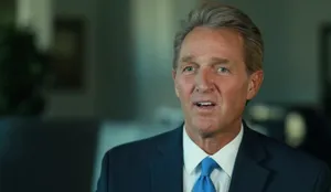 Jeff Flake Talking In Interview Wallpaper