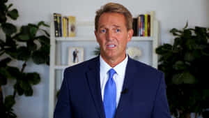 Jeff Flake Wearing Suit And Tie Wallpaper