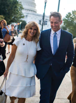 Jeff Flake With Wife Cheryl Flake Wallpaper