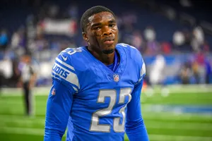 Jeff Okudah Detroit Lions On Field Wallpaper