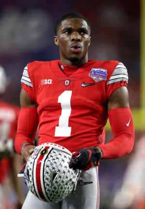 Jeff Okudah Ohio State Football Player Wallpaper