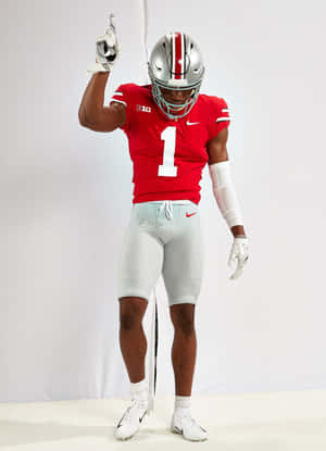 Jeff Okudah Ohio State Football Uniform Wallpaper